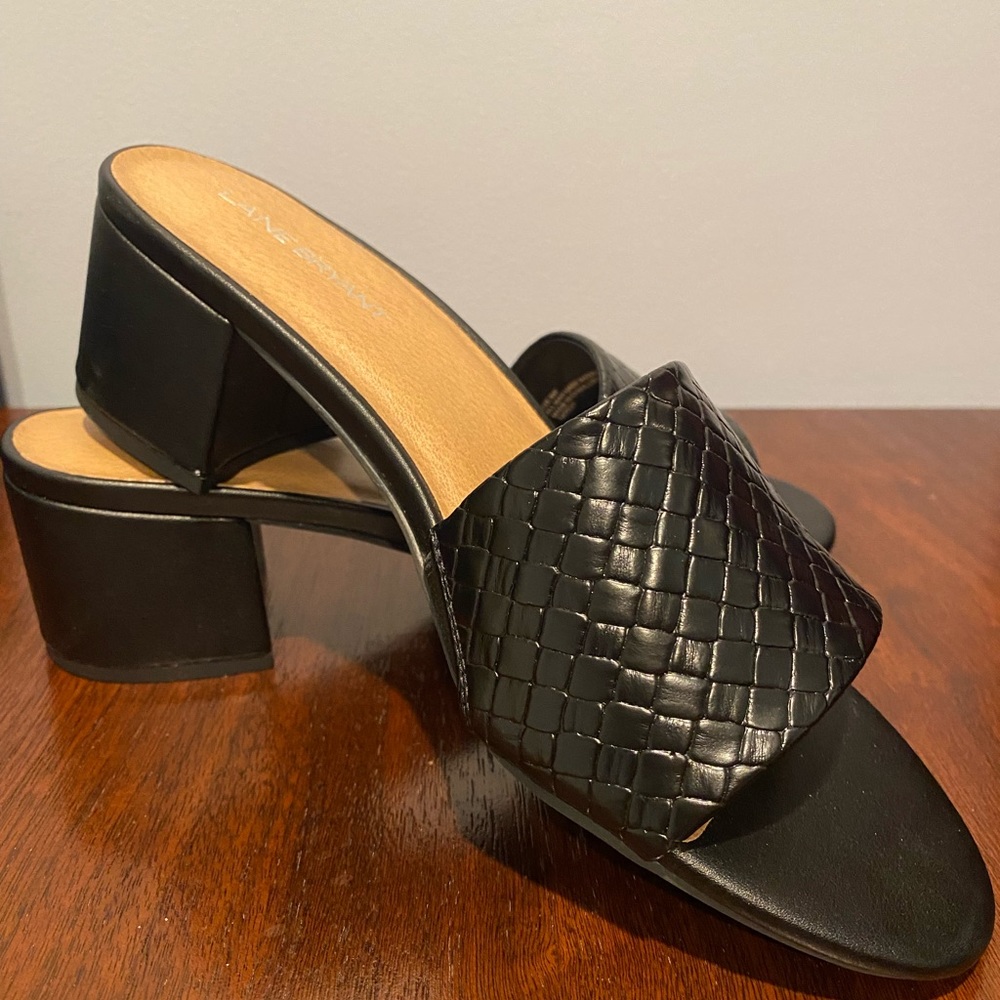 Lane Bryant mules with block heel, 9W, NIB